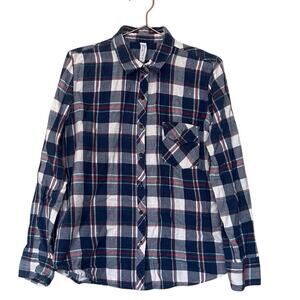 Check & Stripe flannel plaid button down size XL